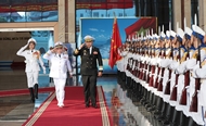 Chiefs of Royal Cambodian Navy and Vietnam People’s Navy hold talks